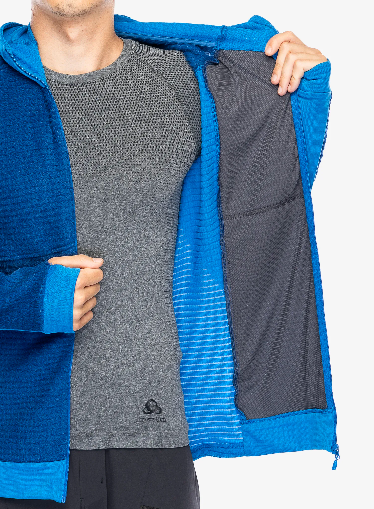 Mikina s kapucí Norrona Falketind Alpha120 Zip Hood - limoges