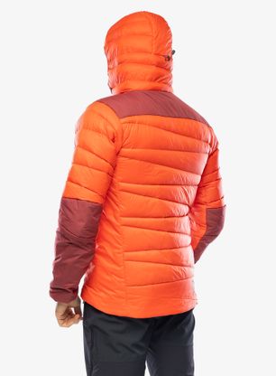 Péřová bunda Norrona Falketind Down750 Hood - arednalin/rhubarb