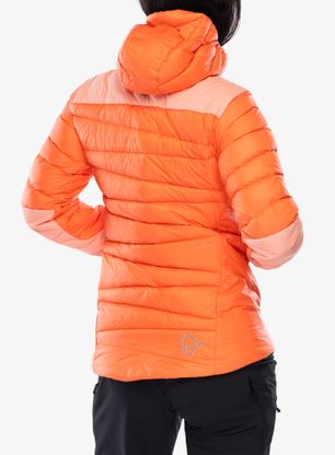 Dámská bunda Norrona Falketind Down750 Hood - orange/peach