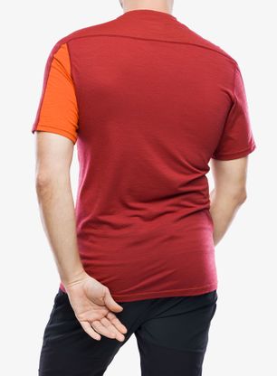 Termotriko Norrona Falketind Equaliser Merino T-Shirt - arednalin/rhubarb