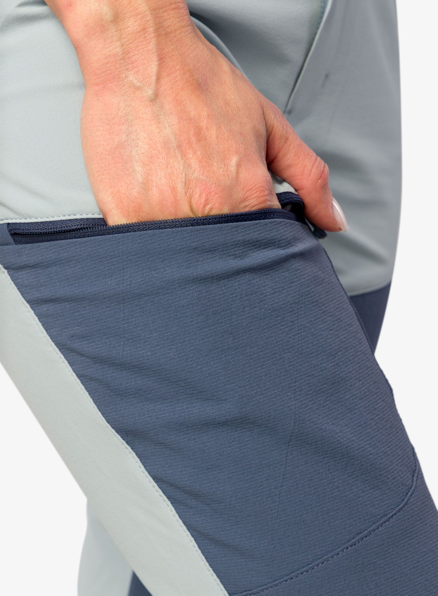 Softshellové kalhoty dámské Norrona Falketind Flex1 Rugged Slim Pants - blue fog