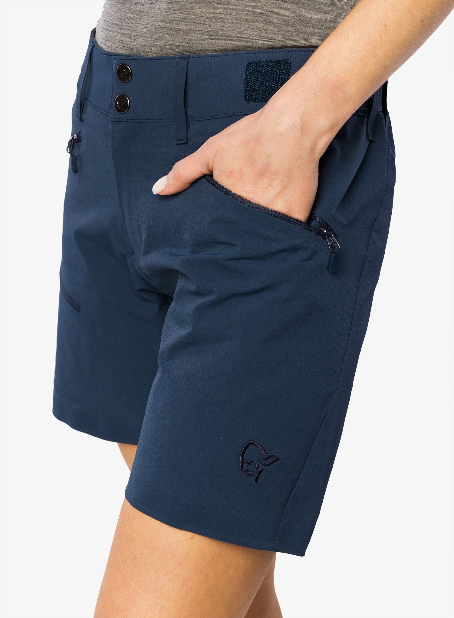 Kraťasy dámské Norrona Falketind Flex1 Shorts - indigo night