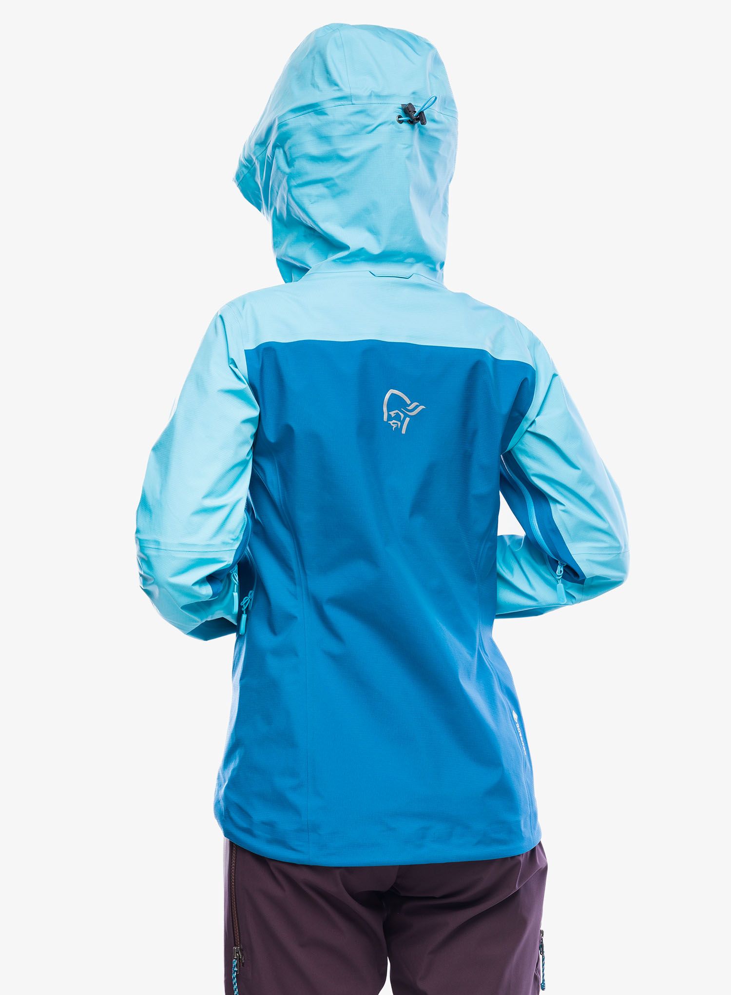 Dámská nepromokavá bunda s membránou Norrona Falketind GORE-TEX Jacket - aquarius/mykonos blue