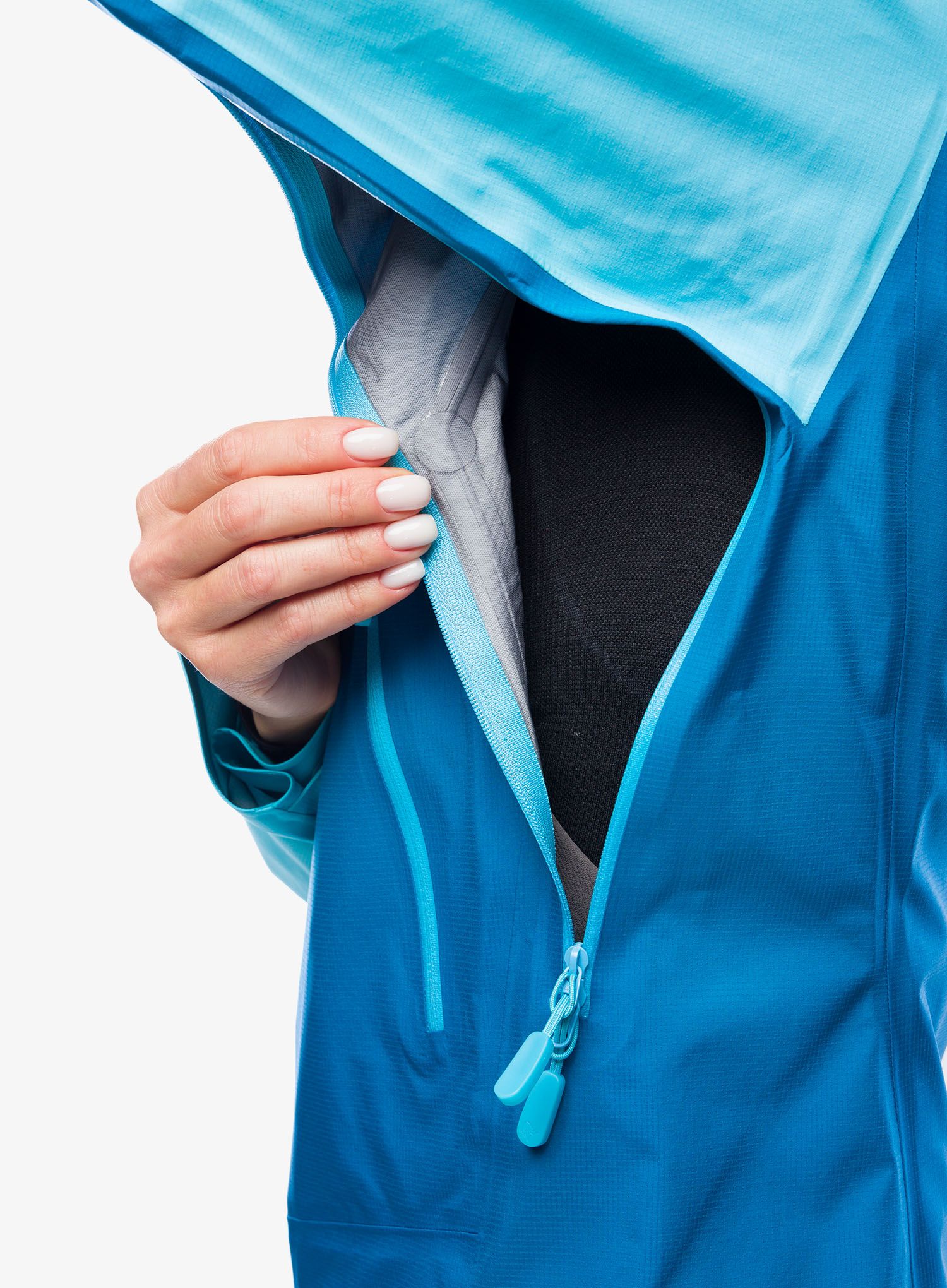 Dámská nepromokavá bunda s membránou Norrona Falketind GORE-TEX Jacket - aquarius/mykonos blue