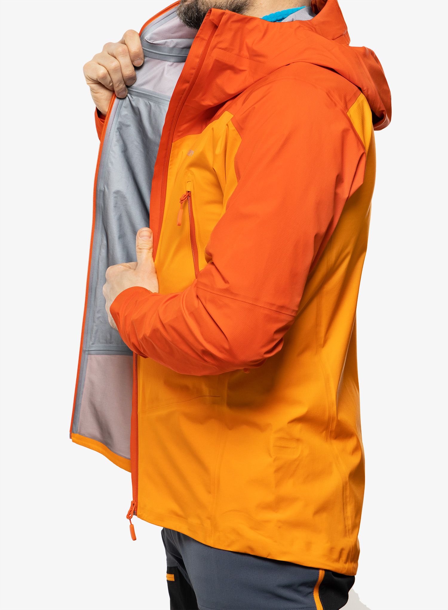 Pánská bunda Norrona Falketind GORE-TEX Jacket - arednalin/orange popsicle