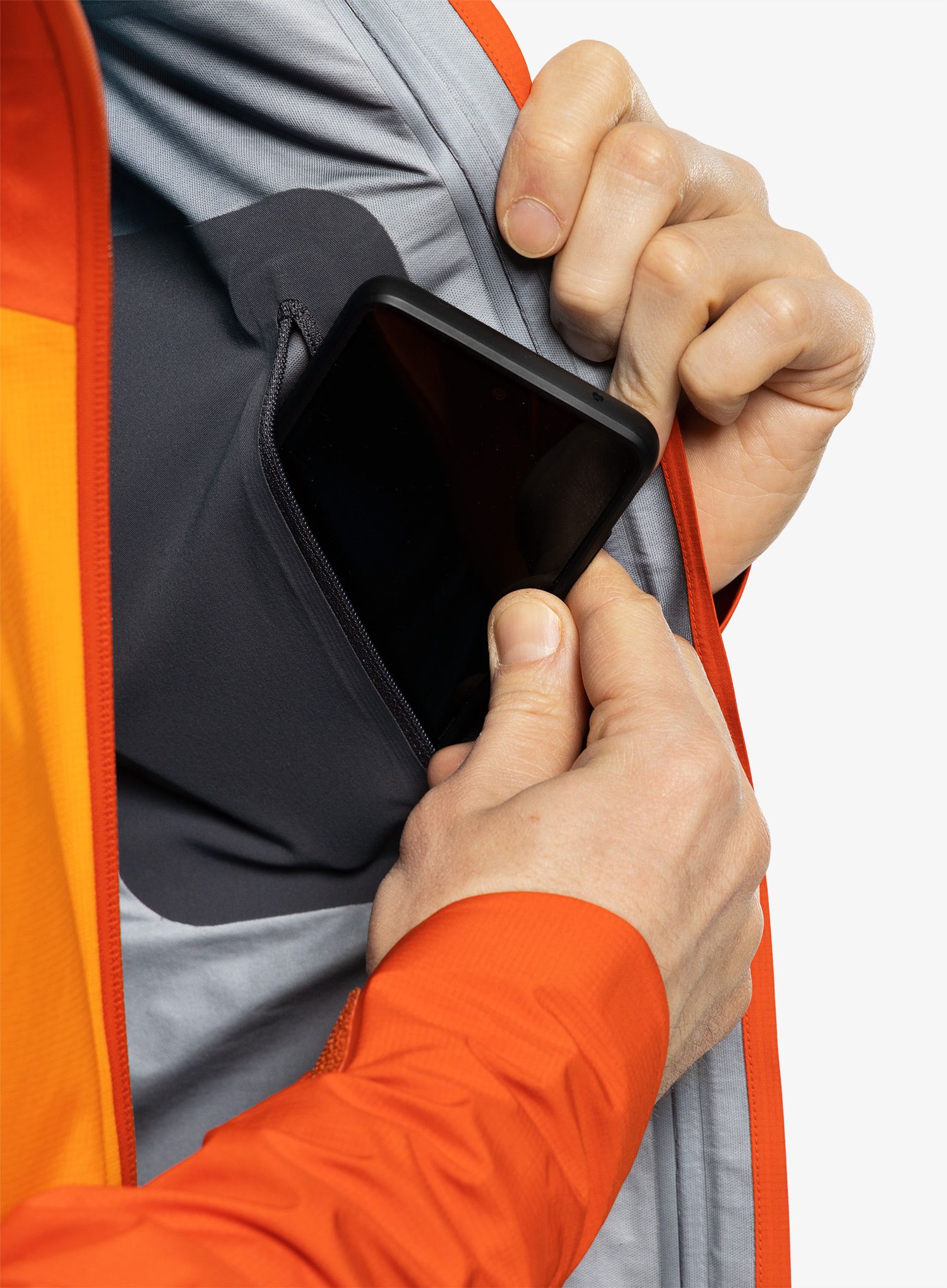 Pánská bunda Norrona Falketind GORE-TEX Jacket - arednalin/orange popsicle