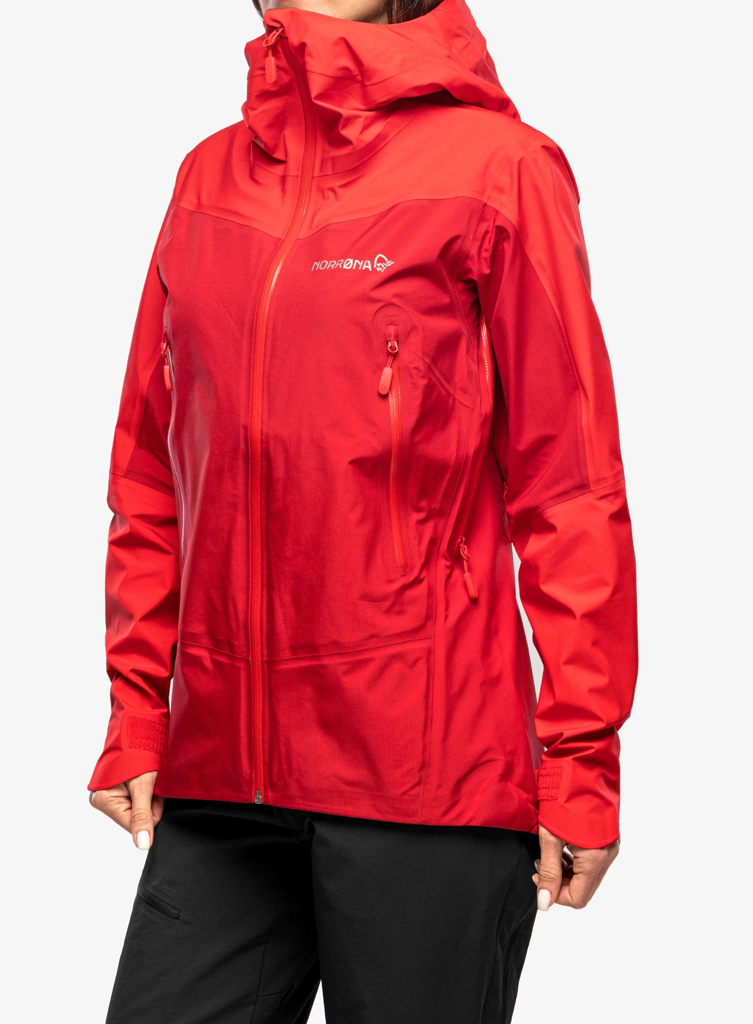 Dámská bunda Norrona Falketind GORE-TEX Jacket - jester red/true red