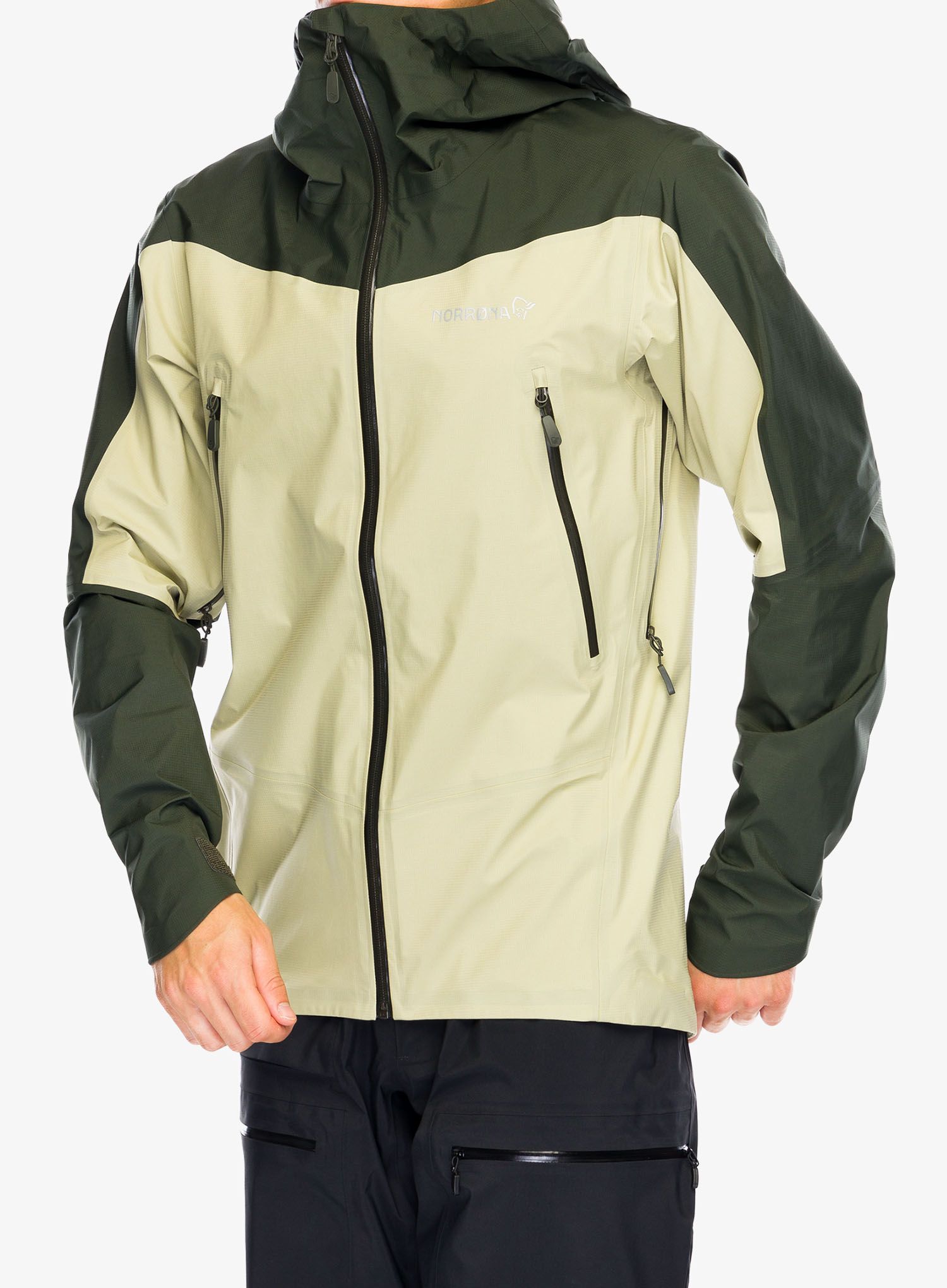 Bunda s membránou Norrona Falketind GORE-TEX Jacket - sage green