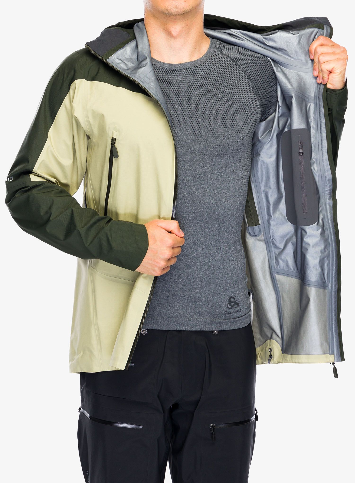 Bunda s membránou Norrona Falketind GORE-TEX Jacket - sage green