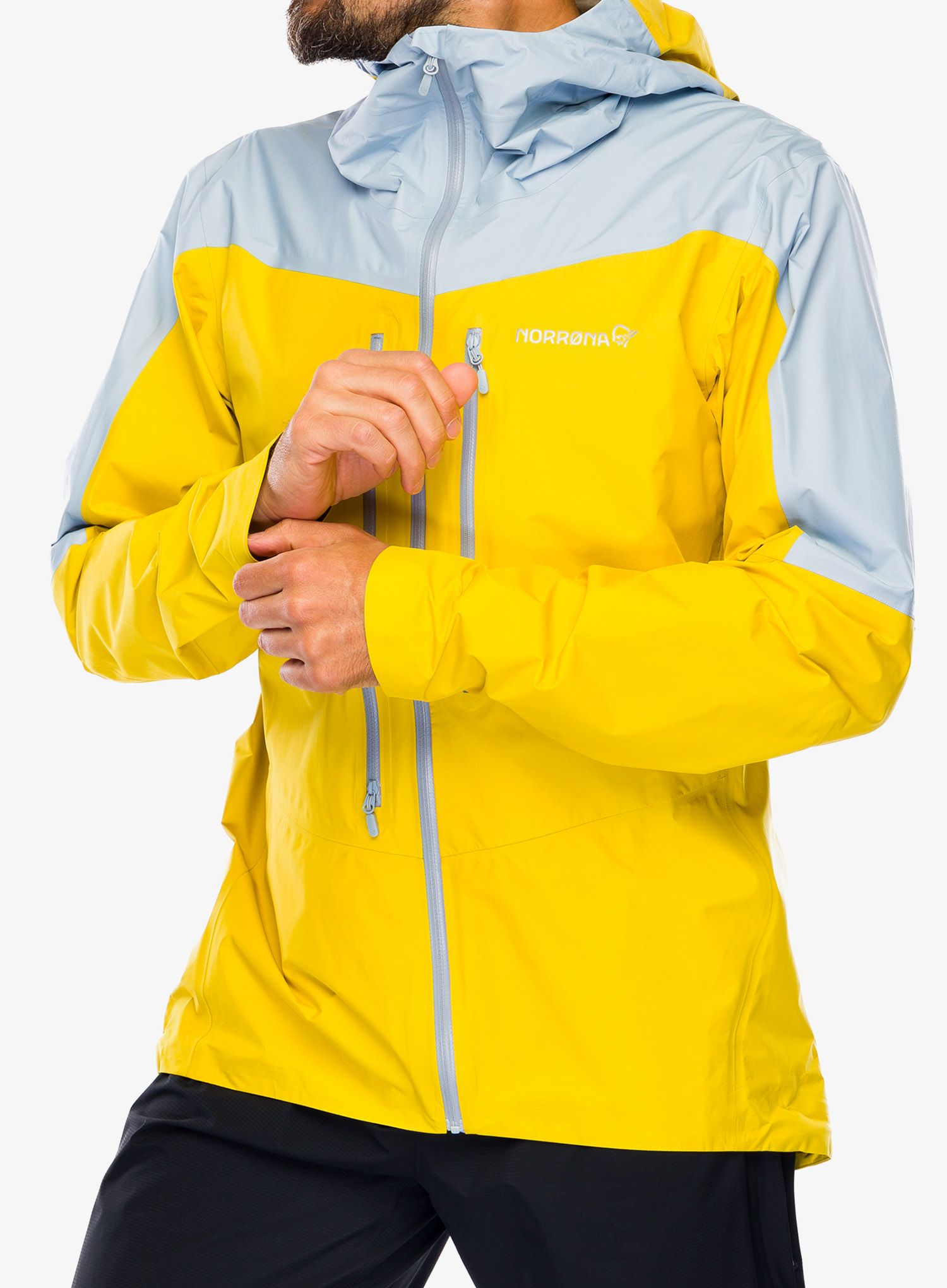 Bunda Norrona Falketind GORE-TEX Paclite Jacket - sulphur/blue fog
