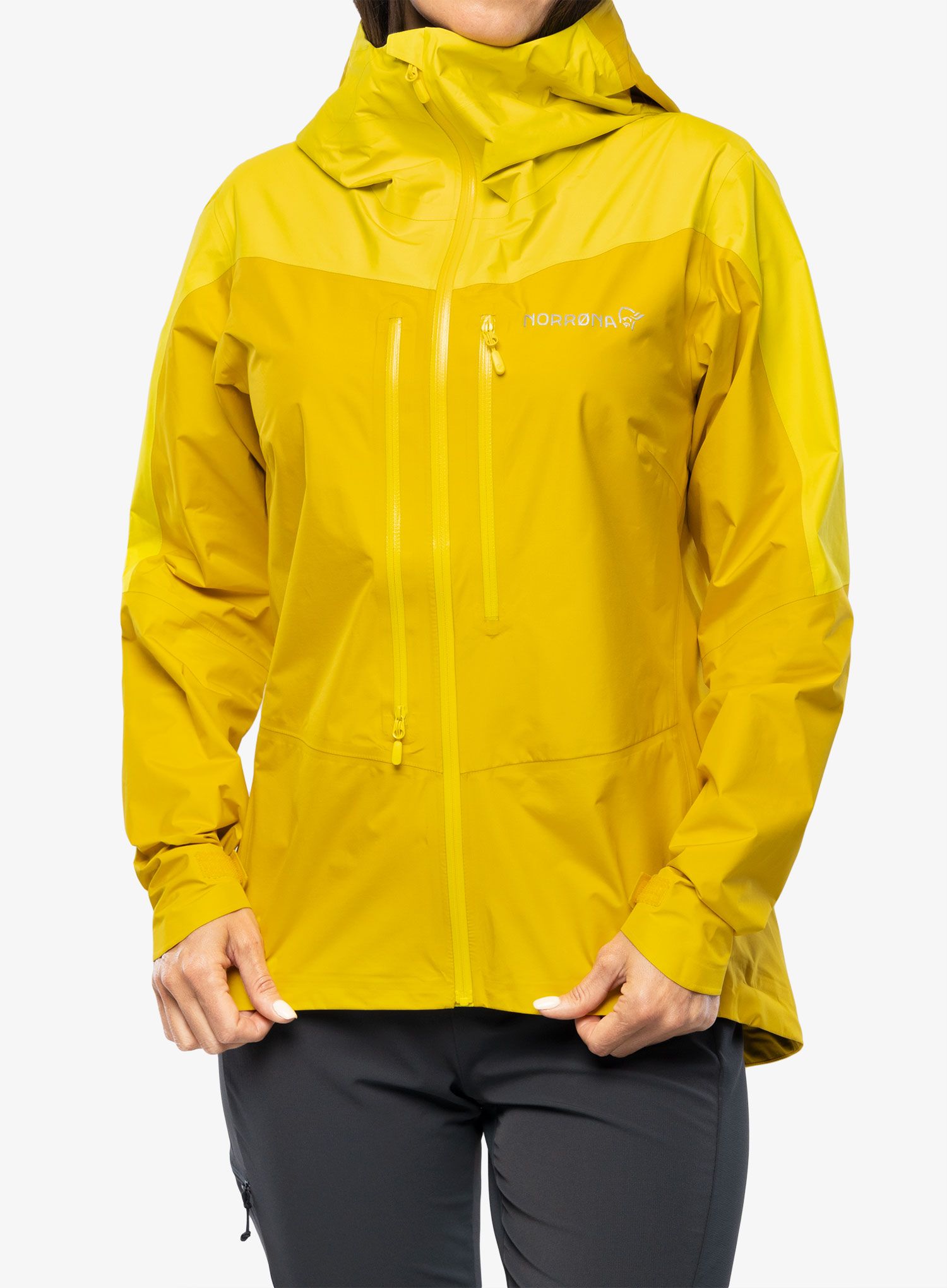 Dámská bunda Norrona Falketind Gore-Tex Paclite Jacket - blazing yellow/sulphur