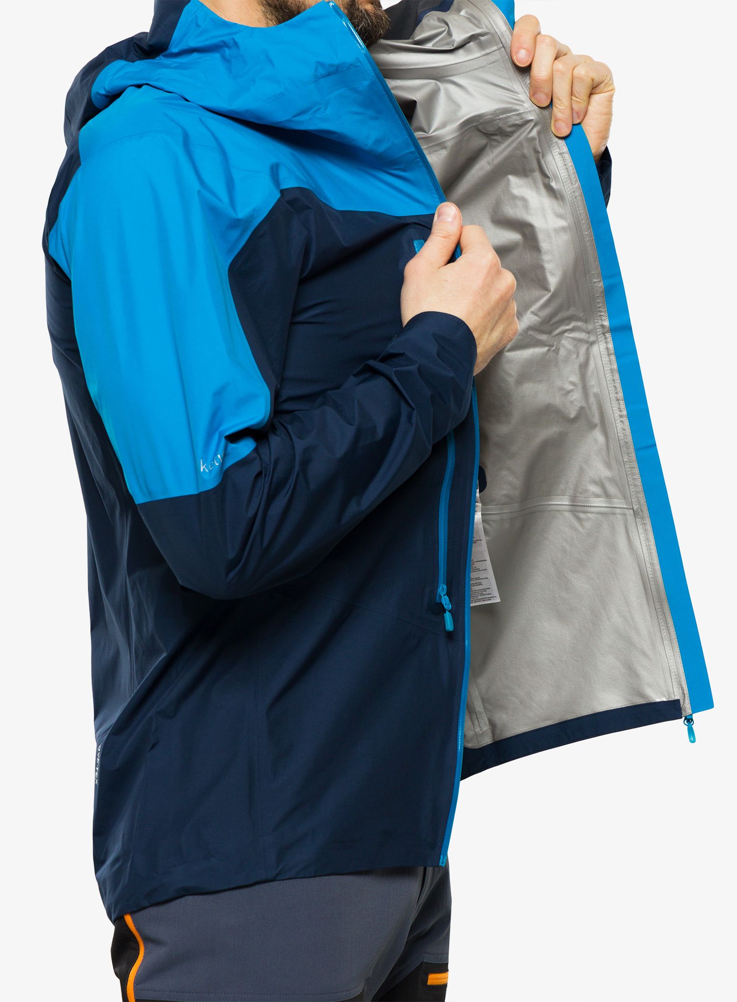 Pánská bunda Norrona Falketind Gore-Tex Paclite Jacket - hawaiian surf/indigo night