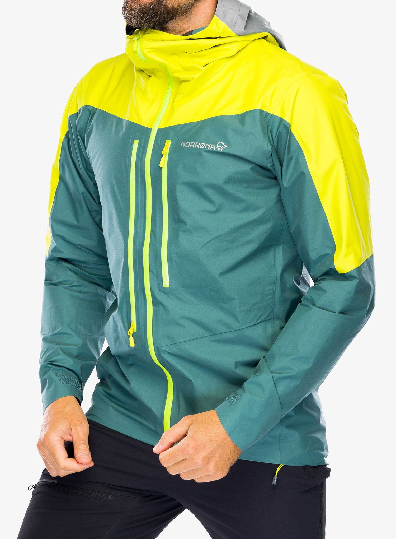 Pánská bunda Norrona Falketind Gore-Tex Paclite Jacket - sulphur/atlantic