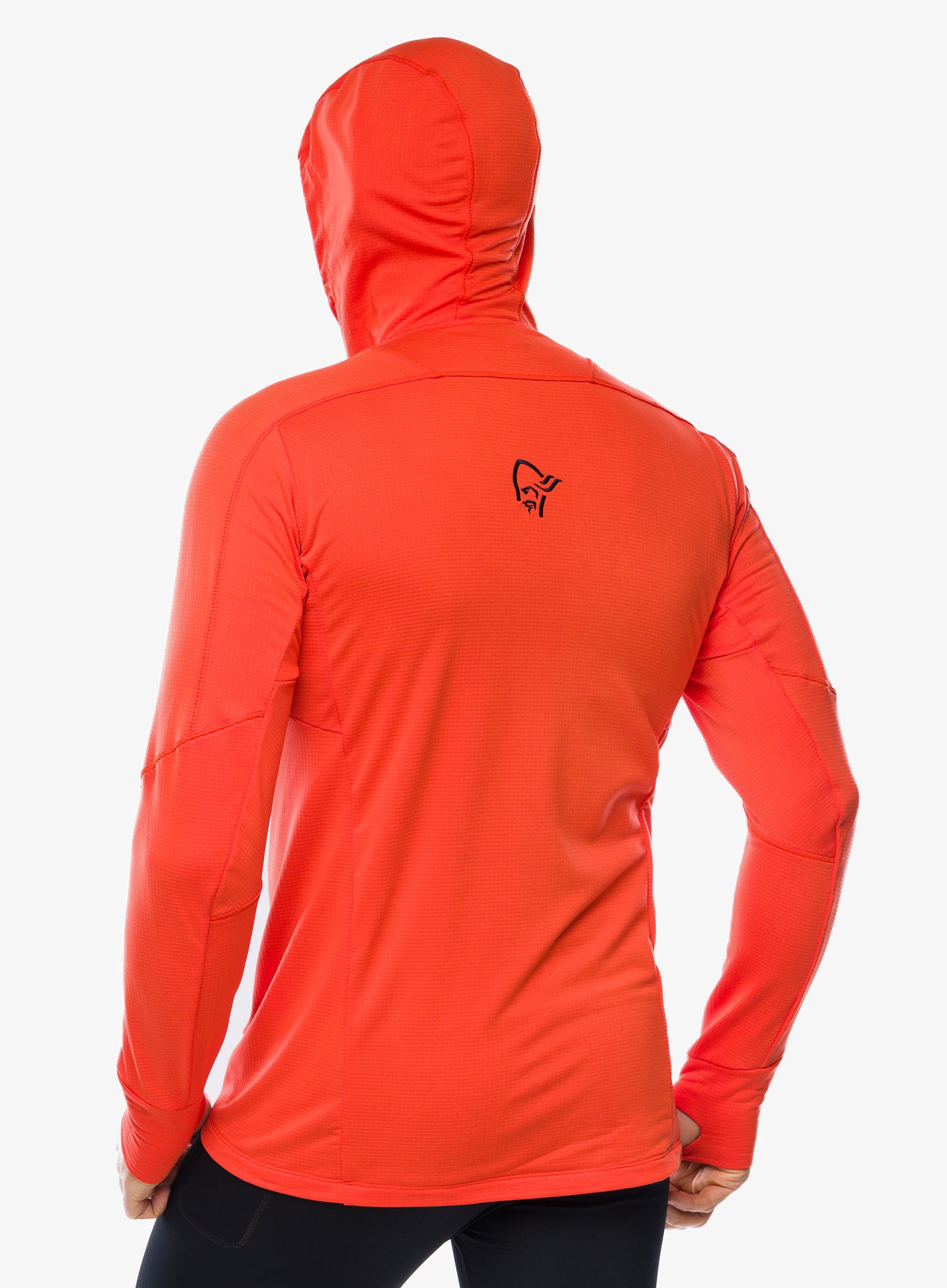 Outdoorova mikina Norrona Falketind Power Grid Hood - arednalin