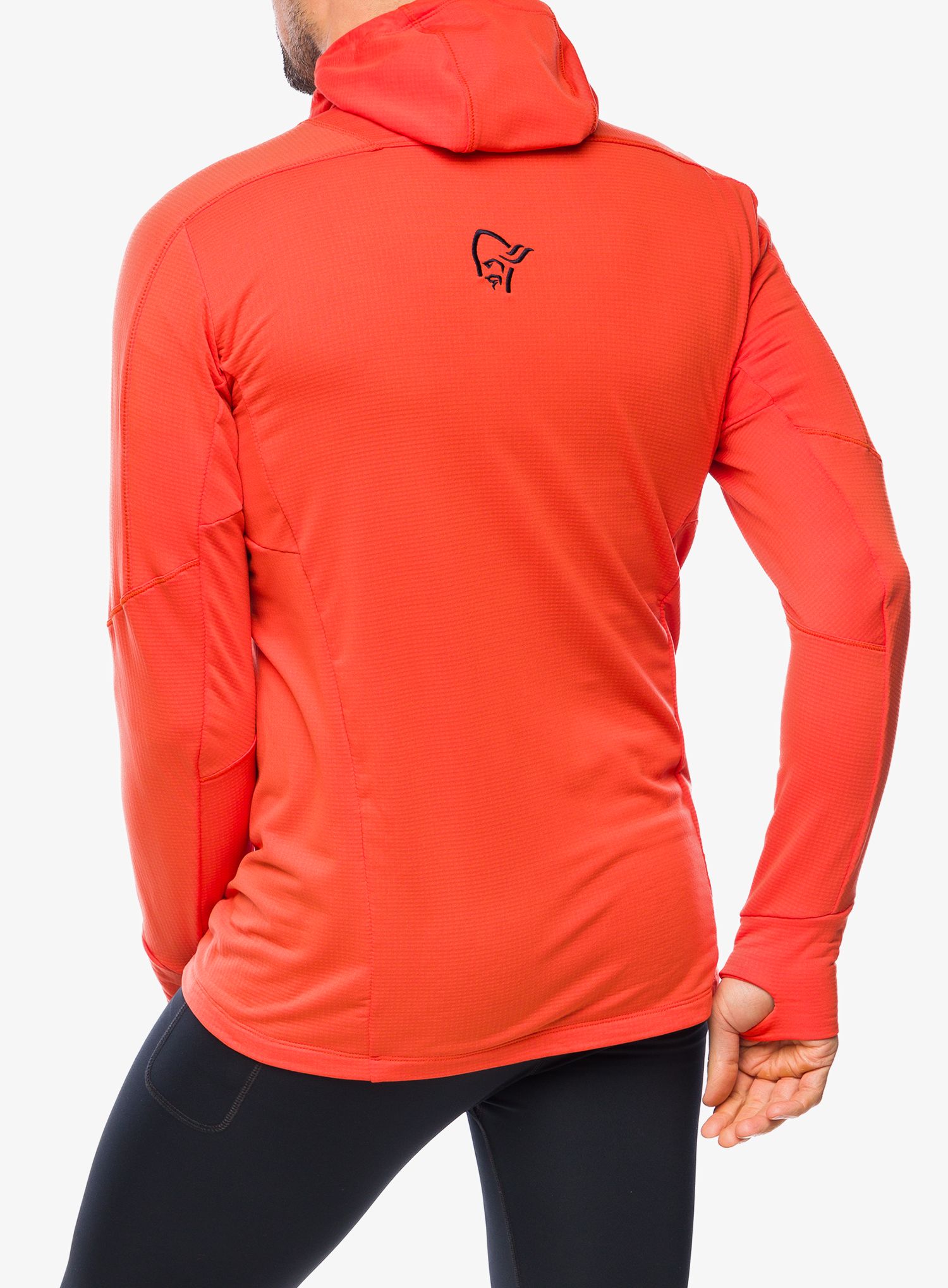 Outdoorova mikina Norrona Falketind Power Grid Hood - arednalin
