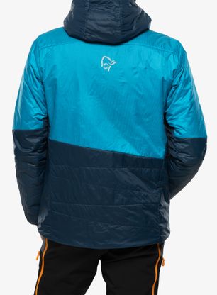Zateplená bunda Norrona Falketind Thermo60 Hood - hawaiian surf/indigo night