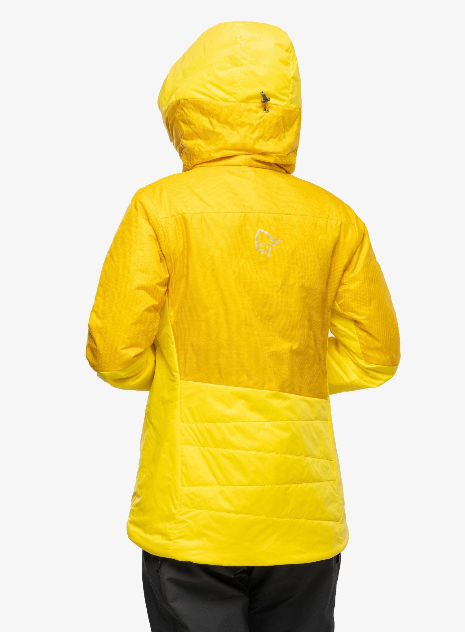 Zateplená bunda dámská Norrona Falketind Thermo60 Hood - sulphur/blazing yellow