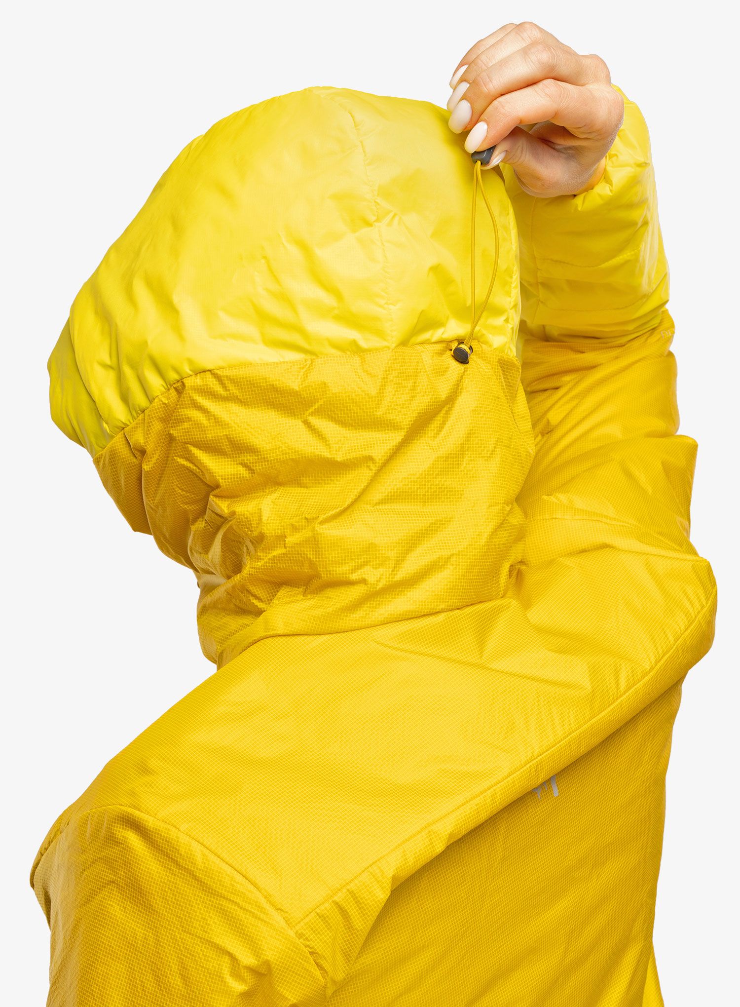 Zateplená bunda dámská Norrona Falketind Thermo60 Hood - sulphur/blazing yellow