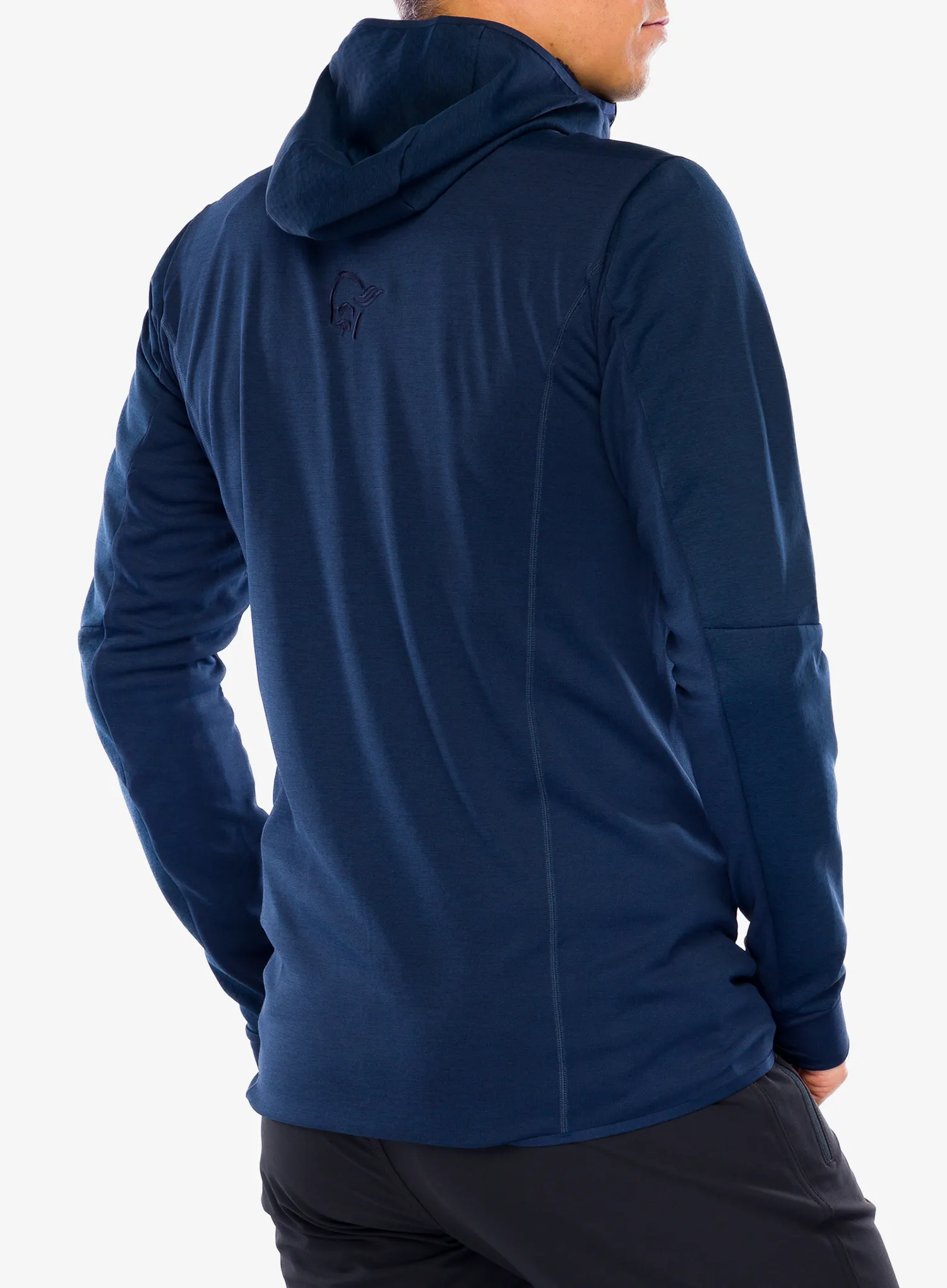 Fleecová bunda Norrona Falketind Warm2 Octa Hood - indigo night