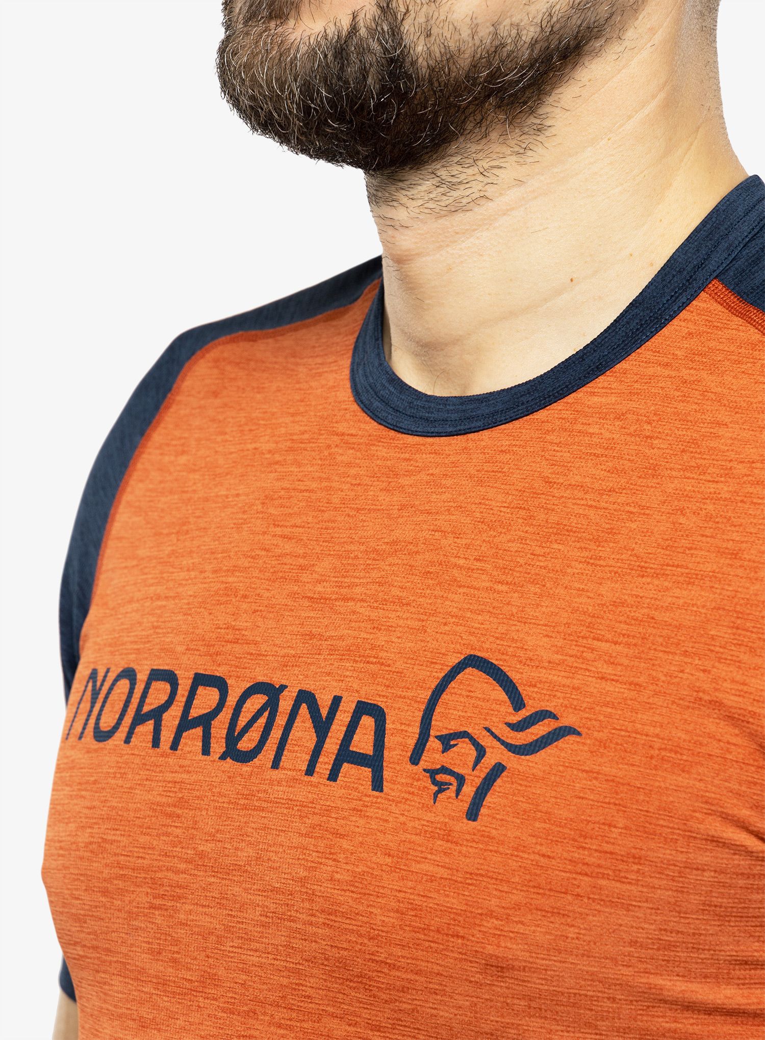 Cyklistické triko Norrona Fjora Equaliser Lightweight T-Shirt - rooibos tea/indigo night