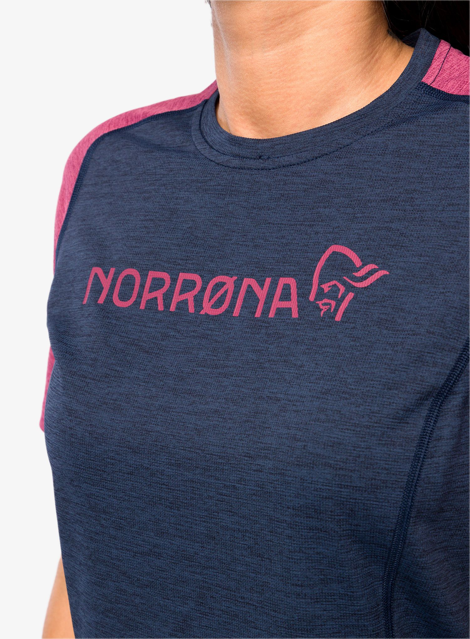 Dámské cyklistické triko Norrona Fjora Equaliser Lightweight T-Shirt - violet quartz/indigo night