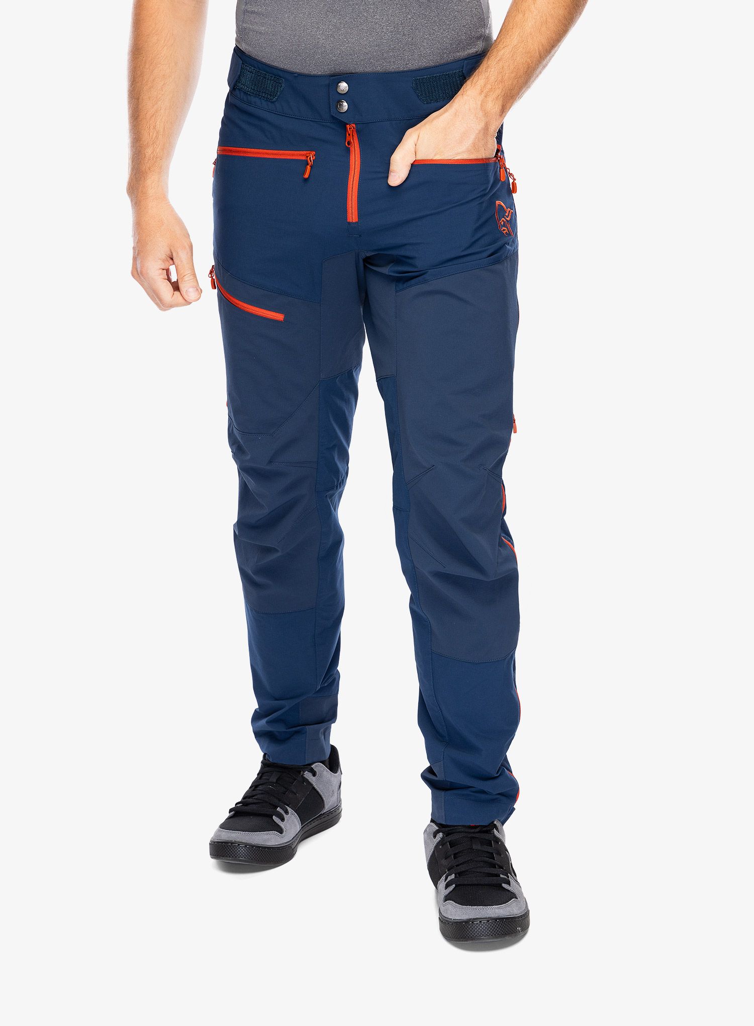 Kalhoty Norrona Fjora Flex1 Pants - indigo night/rooibos tea