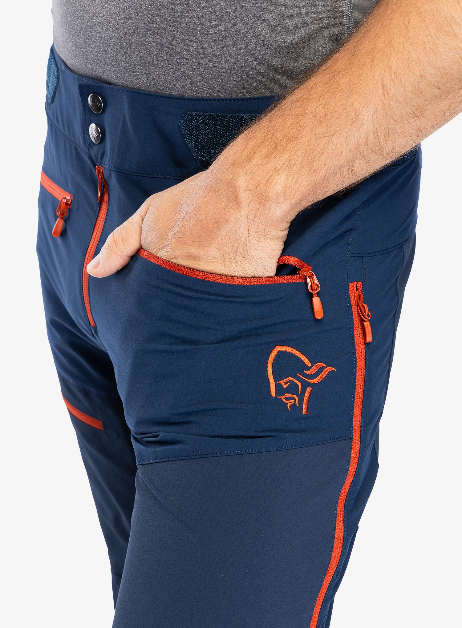 Kalhoty Norrona Fjora Flex1 Pants - indigo night/rooibos tea