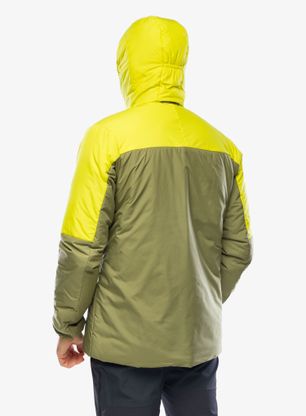 Zateplená bunda Haglofs Mimic Silver Hood - olive green/aurora