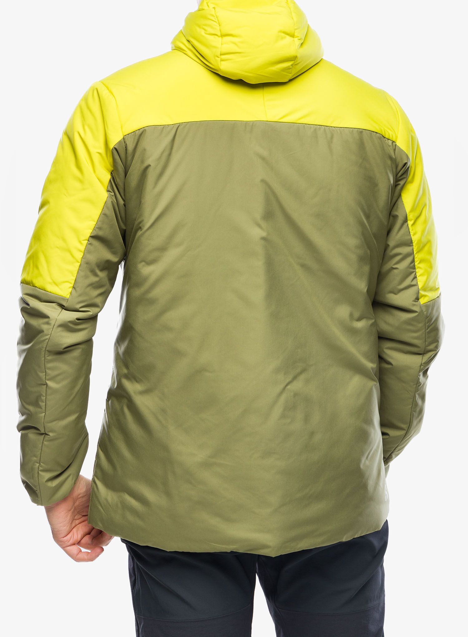 Zateplená bunda Haglofs Mimic Silver Hood - olive green/aurora