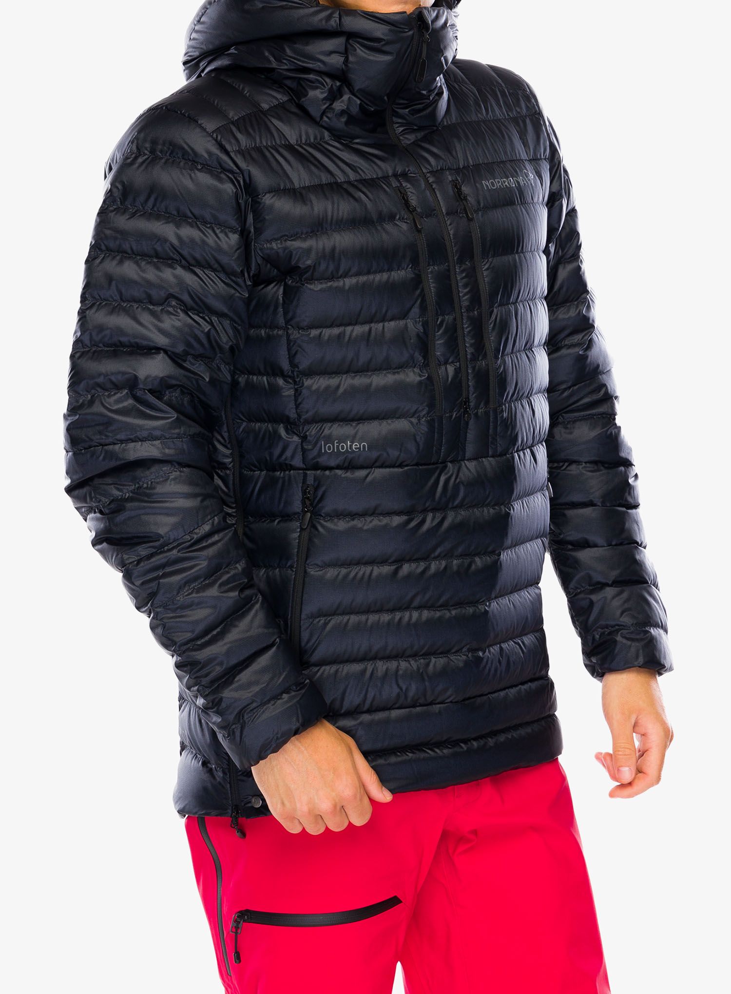 Péřová bunda Norrona Lofoten Down800 Anorak - caviar