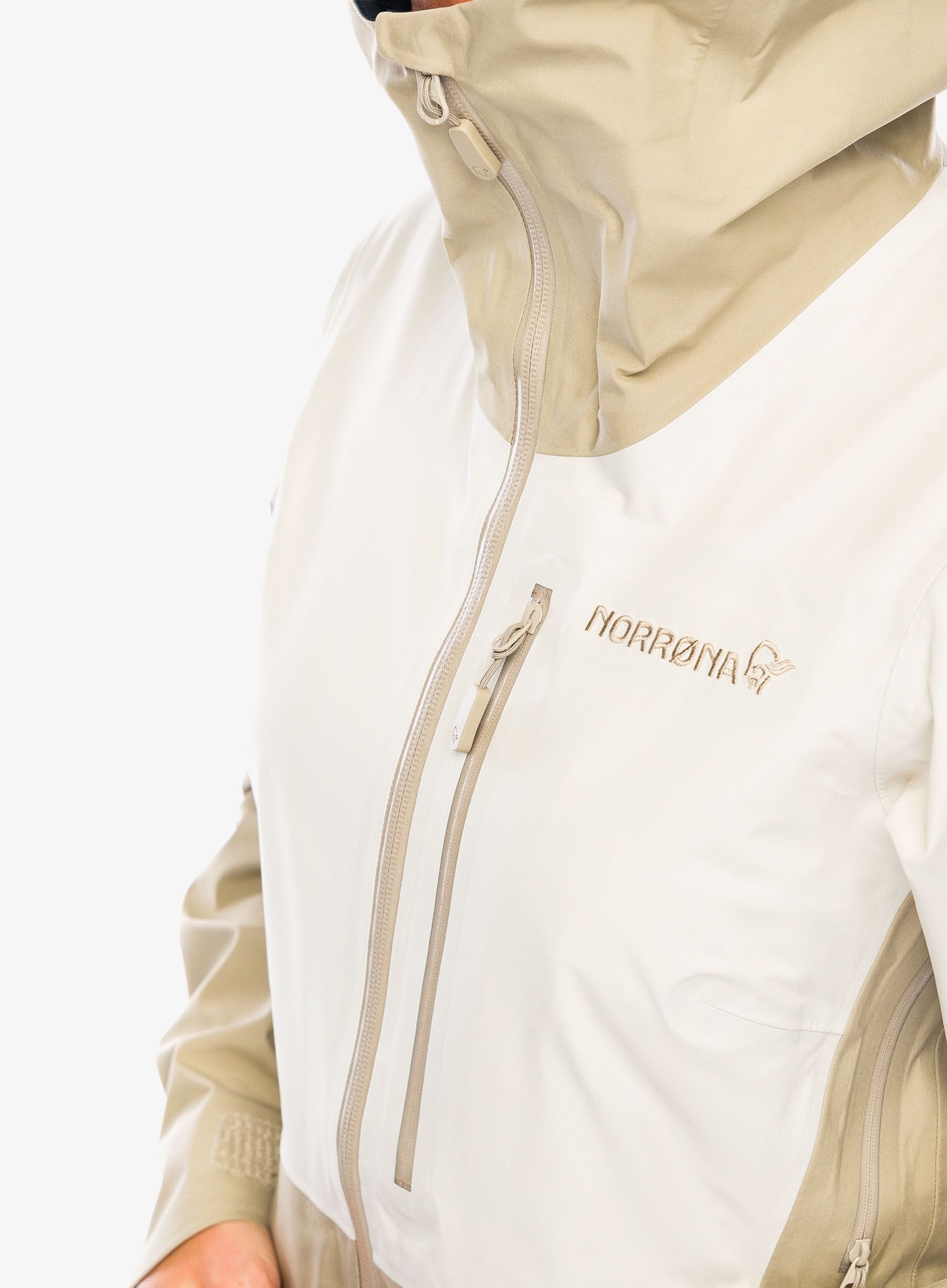 Dámská lyžařská bunda Norrona Lofoten GORE-TEX Jacket - oatmeal