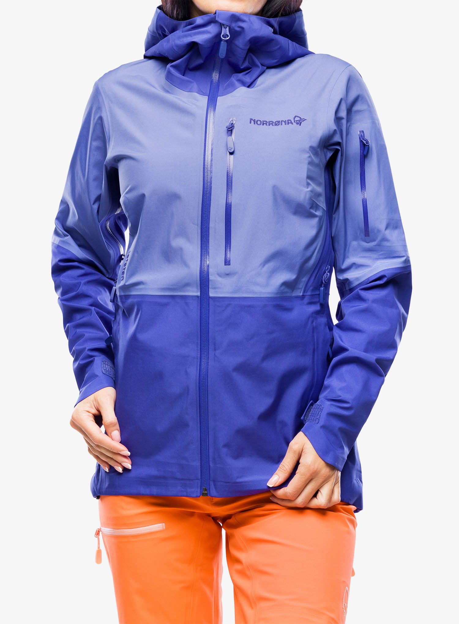 Dámská bunda Norrona Lofoten GORE-TEX Jacket - violet storm/royal blue