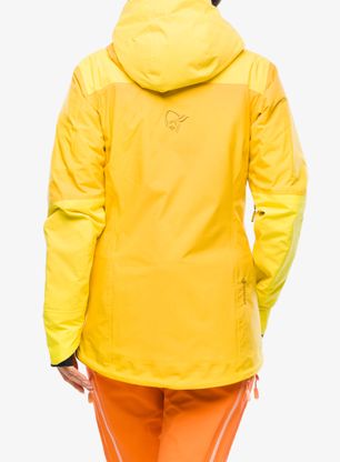 Dámská lyžařská bunda Norrona Lofoten GORE-TEX Thermo100 Jacket - blazing yellow/sulphur