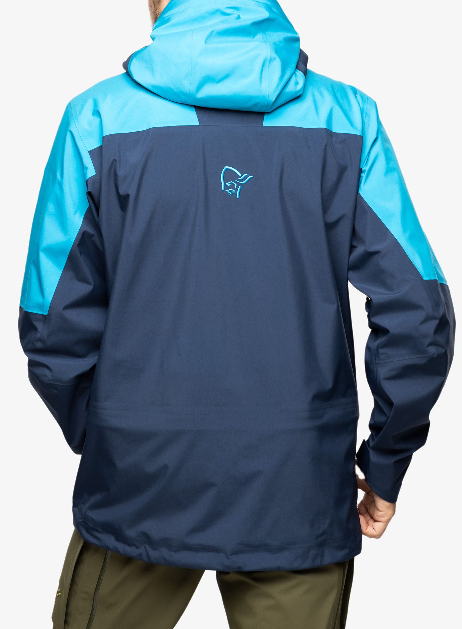 Membránová bunda Norrona Lofoten Gore-Tex Jacket – hawaiian/indigo