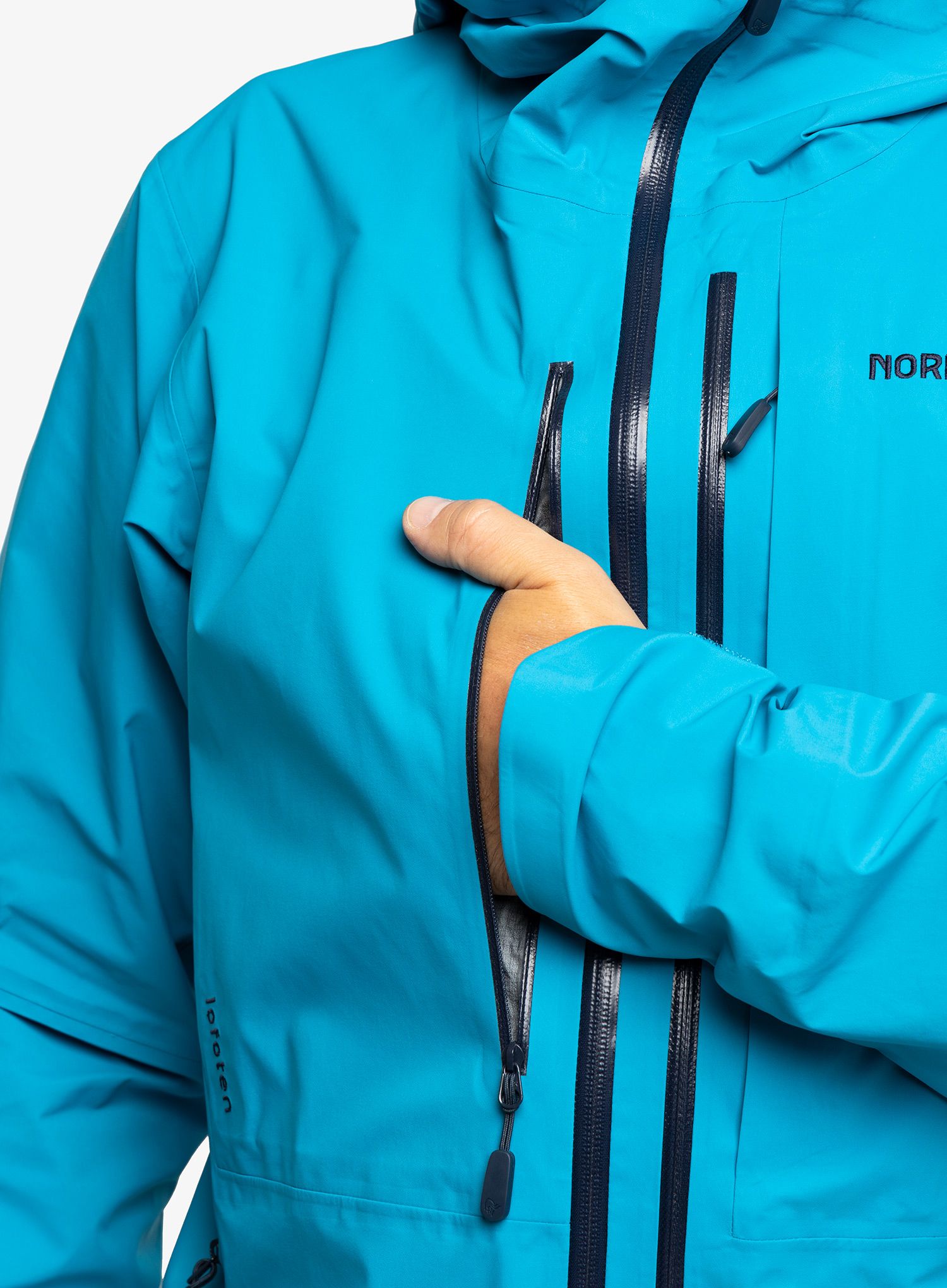 Pánská bunda Norrona Lofoten Gore-Tex Pro Jacket - hawaiian surf
