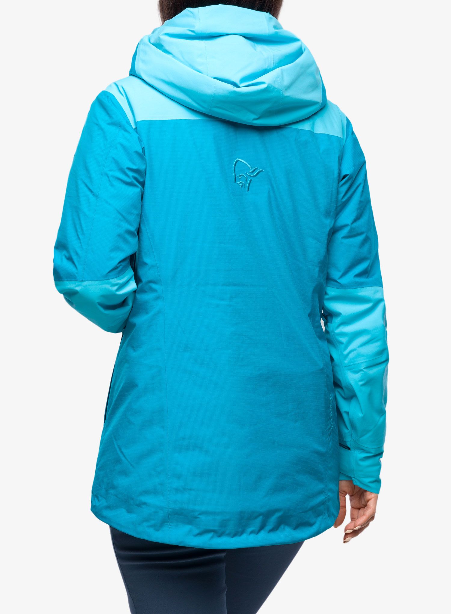 Dámská bunda Norrona Lofoten Gore-Tex Thermo100 Jkt – aquarius/hawaii
