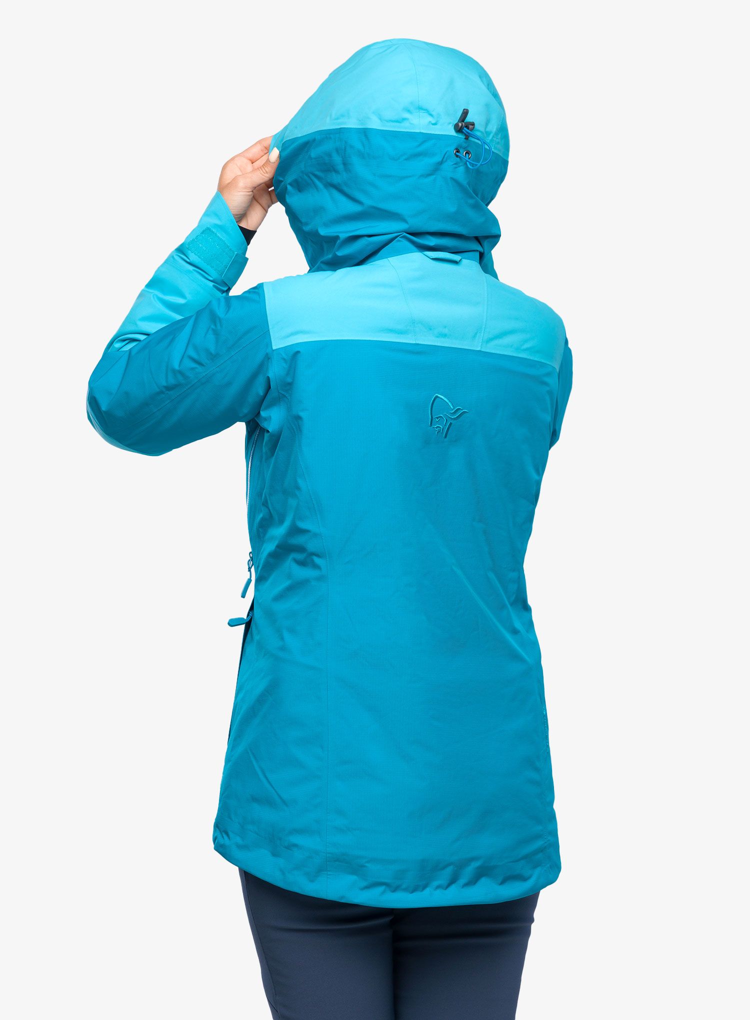 Dámská bunda Norrona Lofoten Gore-Tex Thermo100 Jkt – aquarius/hawaii