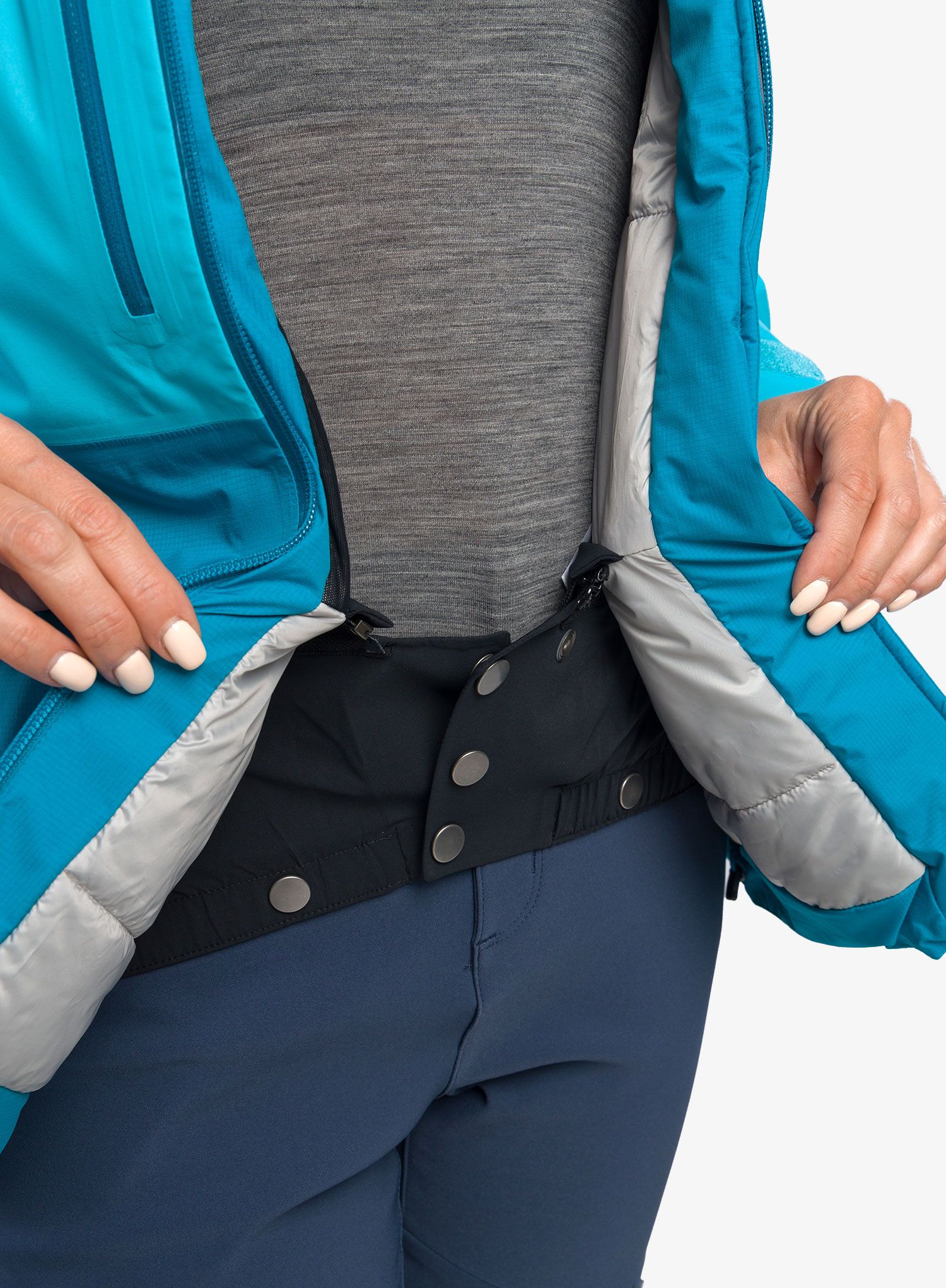 Dámská bunda Norrona Lofoten Gore-Tex Thermo100 Jkt – aquarius/hawaii