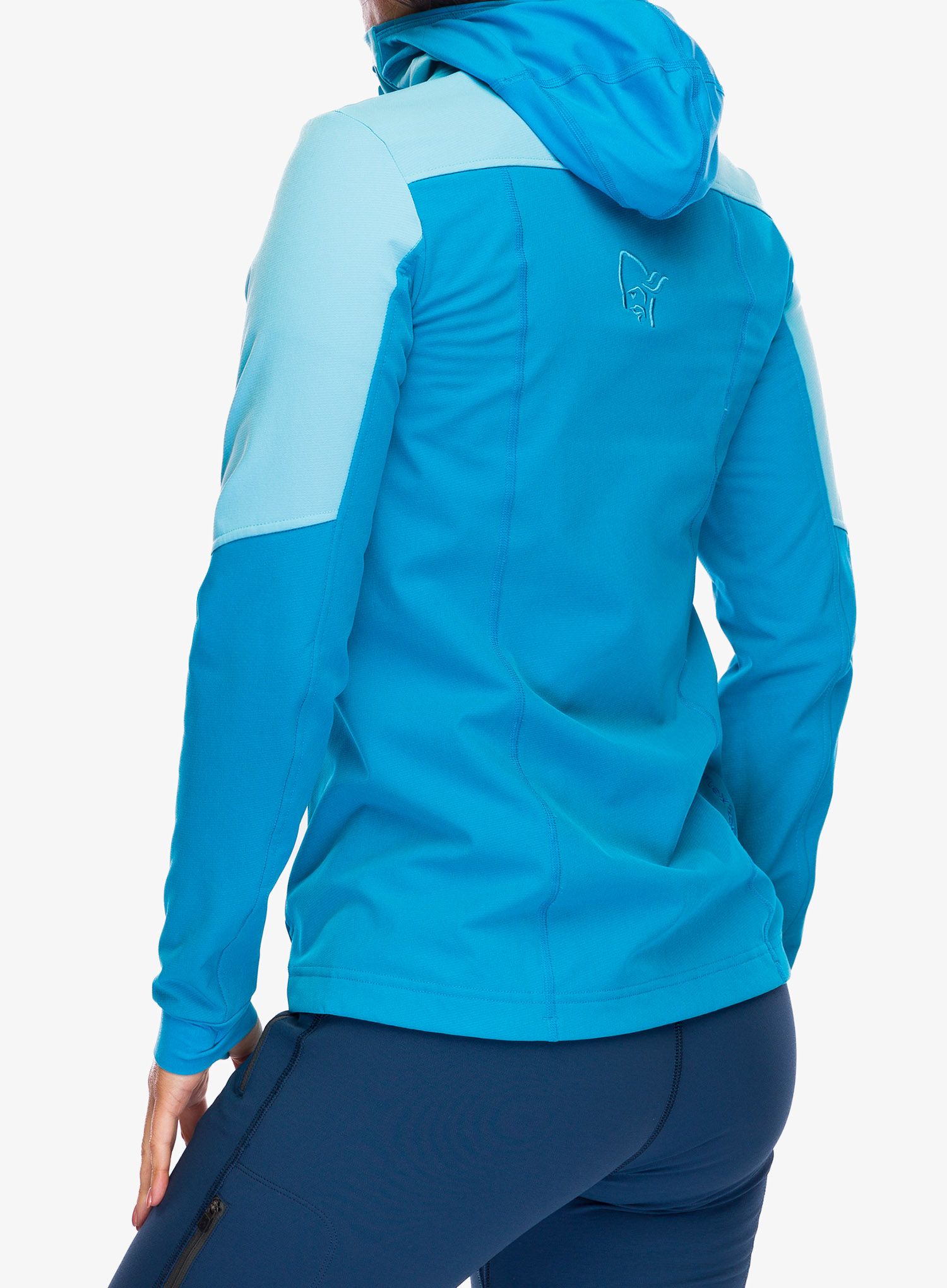 Damska bunda na skialpy Norrona Lofoten Hiloflex200 Hood – aquarius
