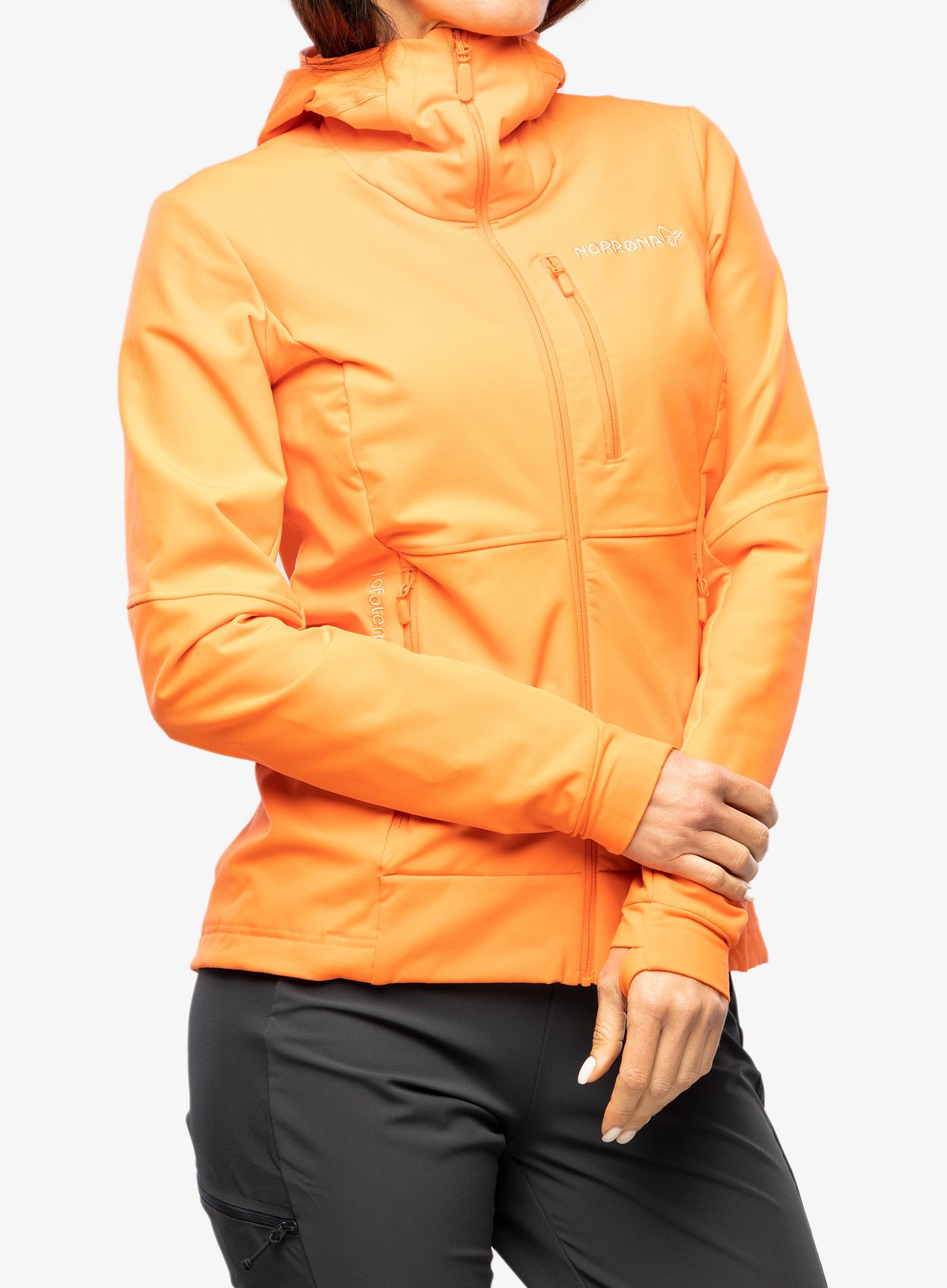 Dámská bunda Norrona Lofoten Hiloflex200 Hood – orange alert