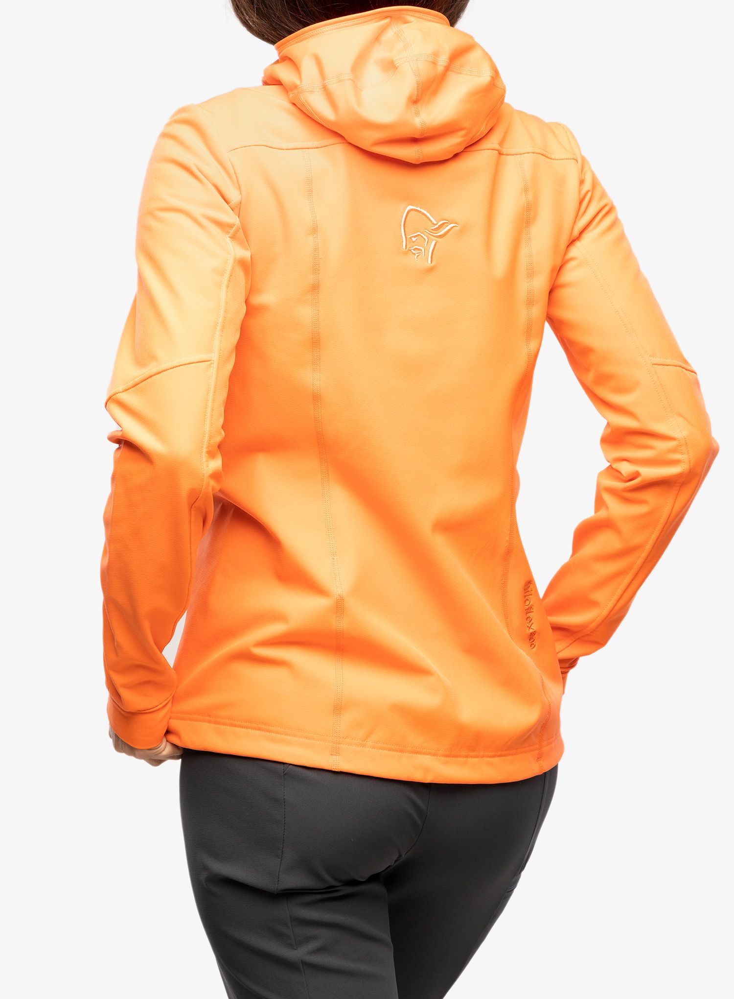 Dámská bunda Norrona Lofoten Hiloflex200 Hood – orange alert