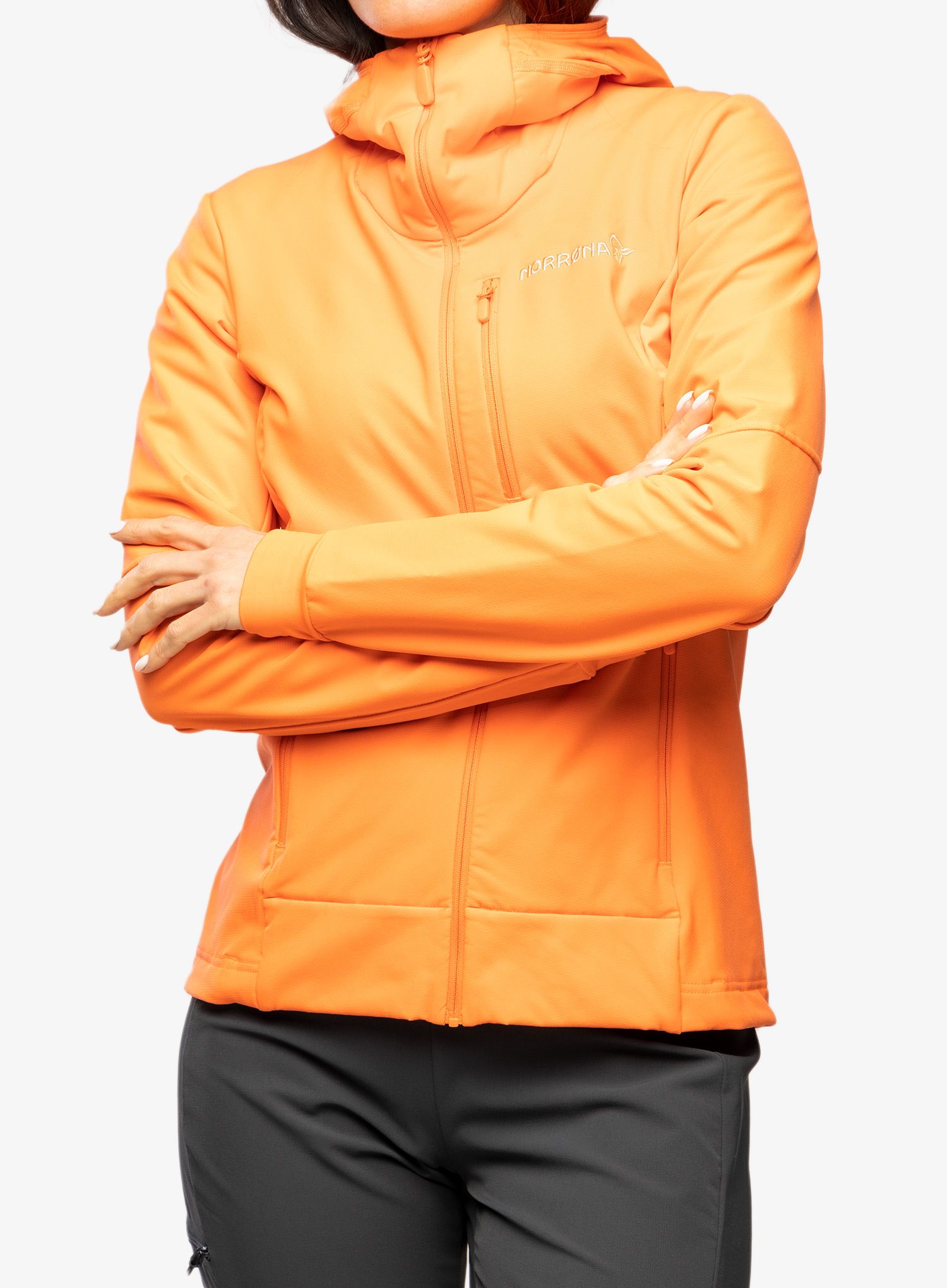 Dámská bunda Norrona Lofoten Hiloflex200 Hood – orange alert