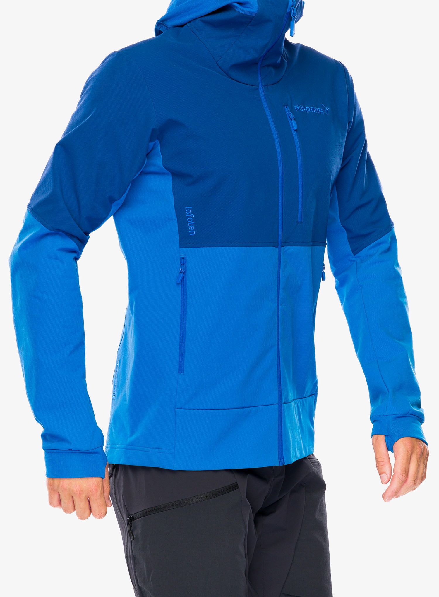 Bunda na skialpinismus Norrona Lofoten Hiloflex200 Hood - skydiver