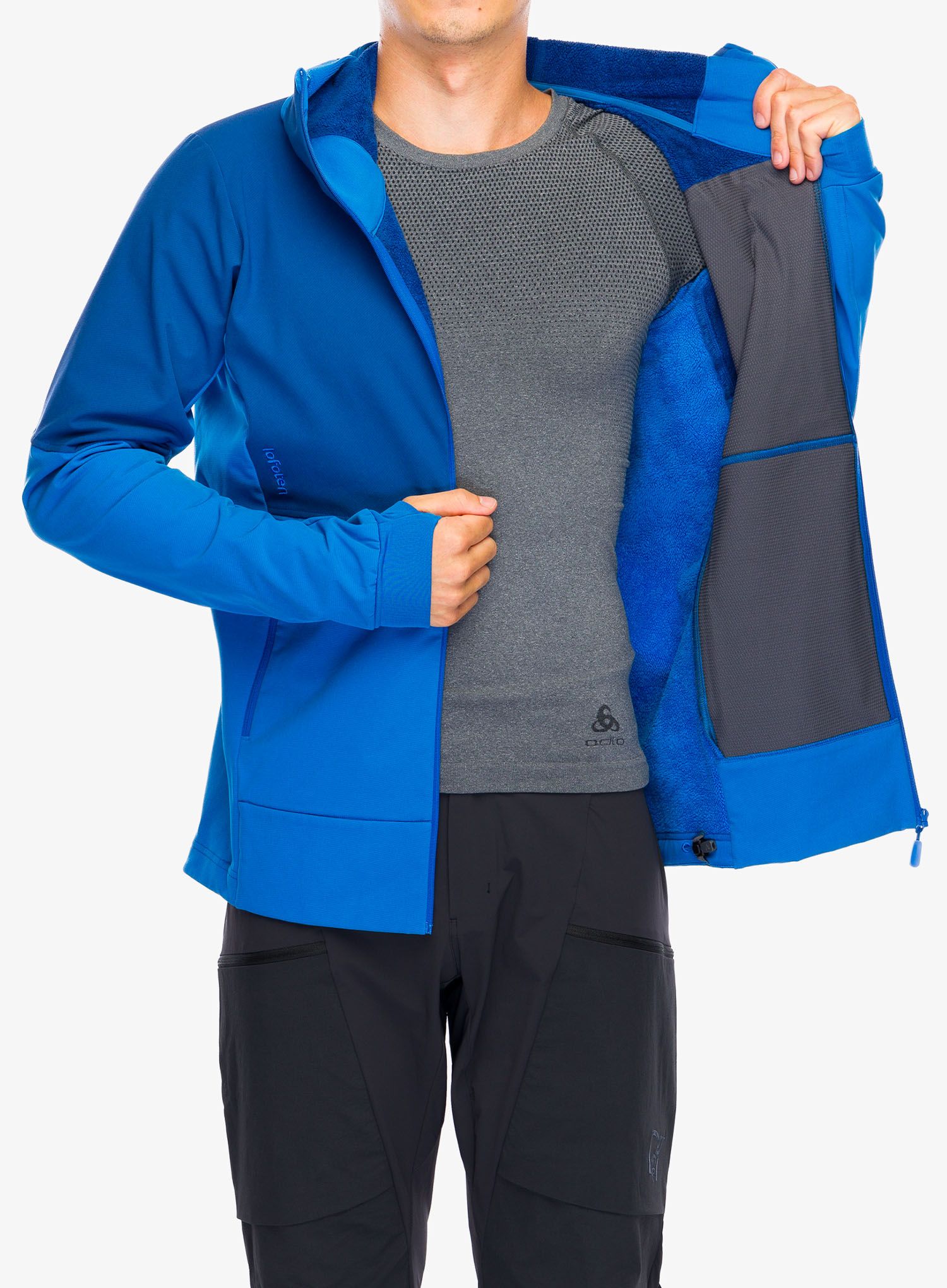 Bunda na skialpinismus Norrona Lofoten Hiloflex200 Hood - skydiver