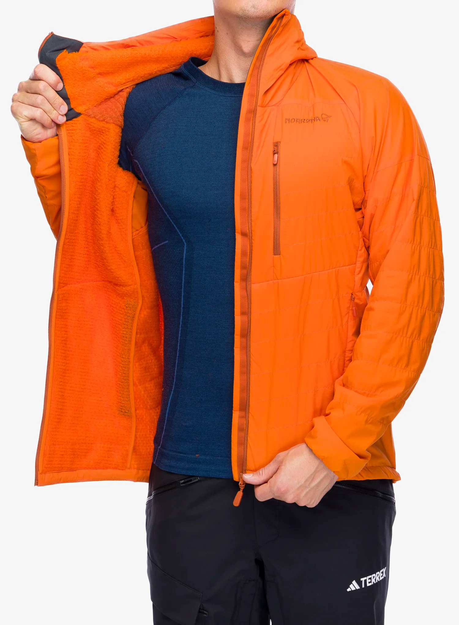 Zateplená bunda Norrona Lyngen Alpha100 Zip Hood - exuberance