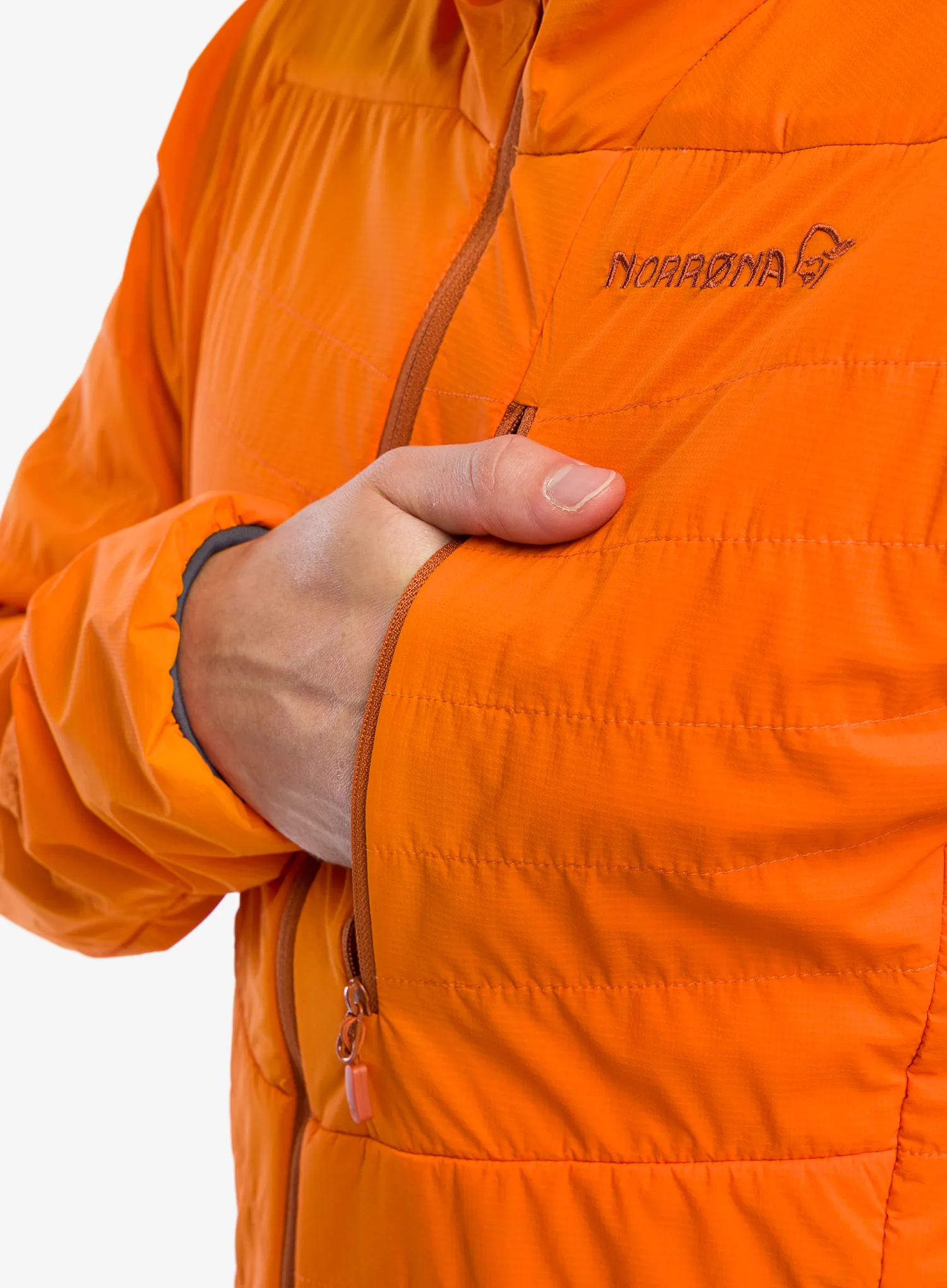 Zateplená bunda Norrona Lyngen Alpha100 Zip Hood - exuberance
