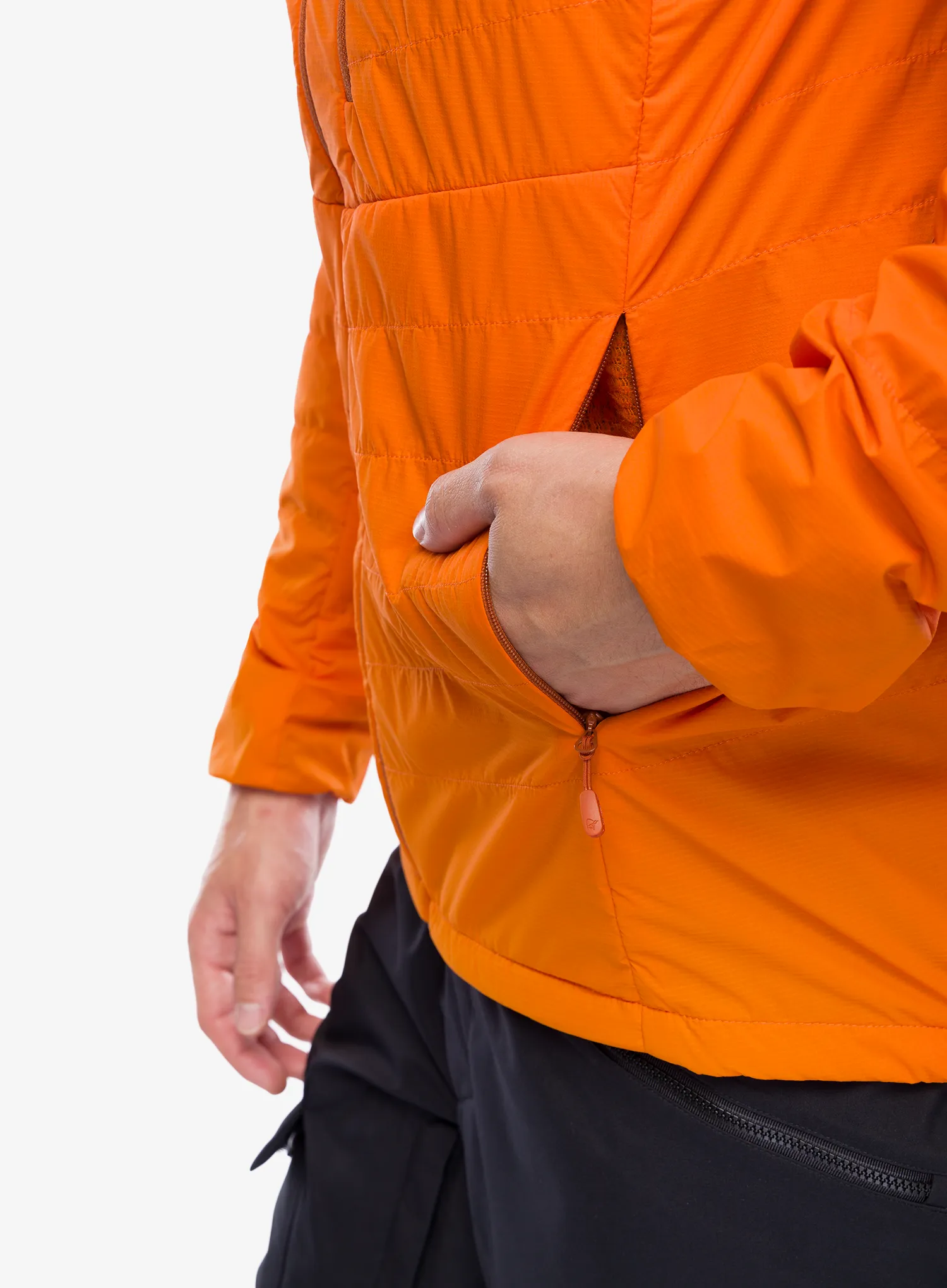 Zateplená bunda Norrona Lyngen Alpha100 Zip Hood - exuberance