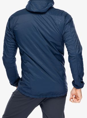 Zateplená bunda Norrona Lyngen Alpha100 Zip Hood - indigo night