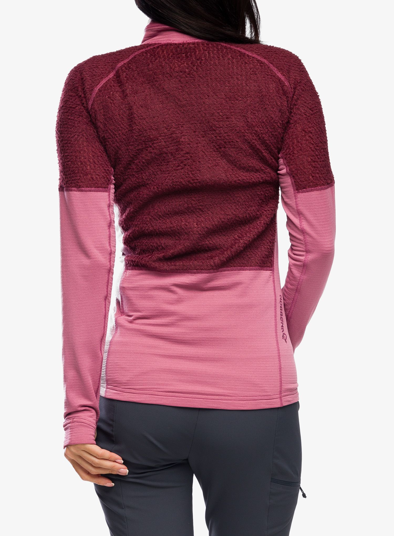 Fleece mikina dámská Norrona Lyngen Alpha90 Jacket - violet quartz