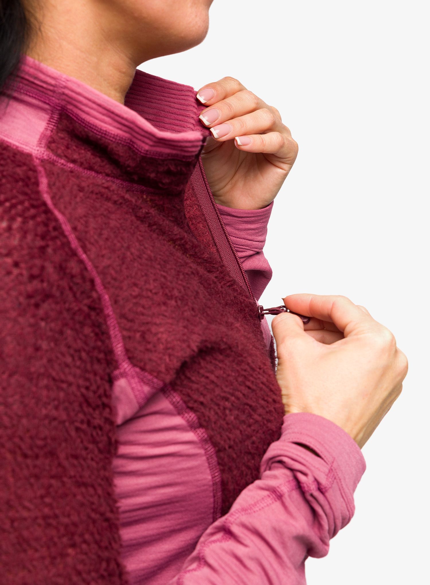 Fleece mikina dámská Norrona Lyngen Alpha90 Jacket - violet quartz